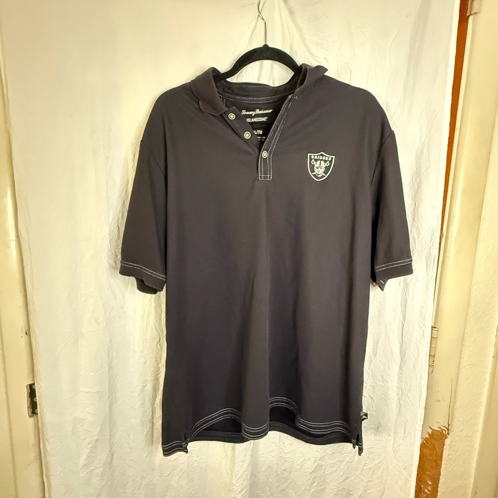 Tommy Bahama Las Vegas Raiders Black Polo Shirt